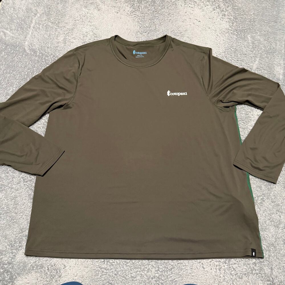 Cotopaxi Shirt Mens XXL Brown Long Sleeve Performance Polyester Base Layer